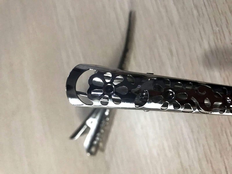 Time Roaming Duck Bill Clip Color Silvery Flower Shaped 5.1" Length Large Size without Teeth Pack of 4 - Image 5